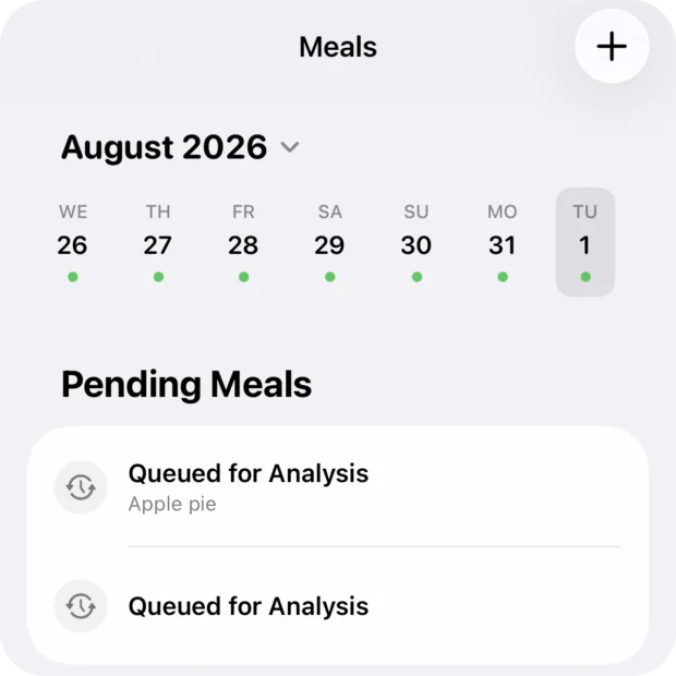 HeyMacro Pending Meals